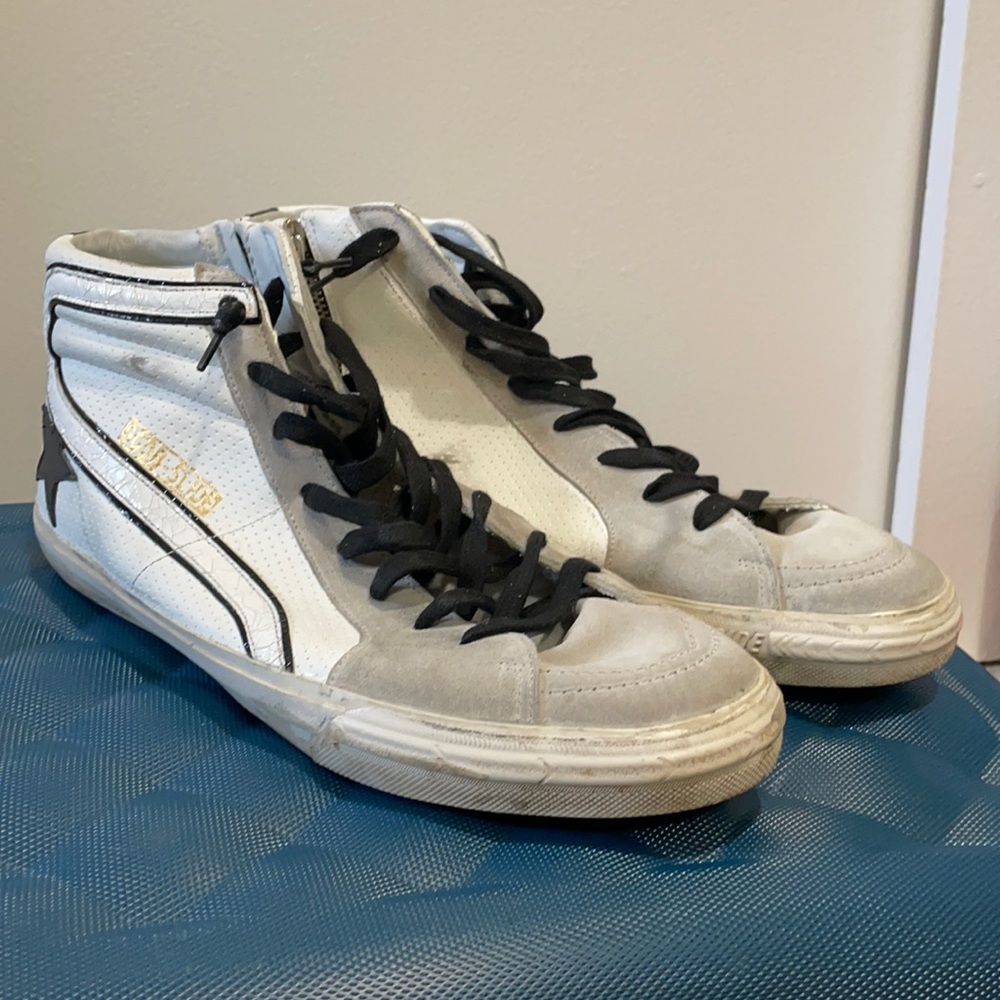 Golden Goose White High Top Sneaker EU 45/US 11.5
